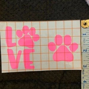 Pink vinyl decal bundle two and get a third free